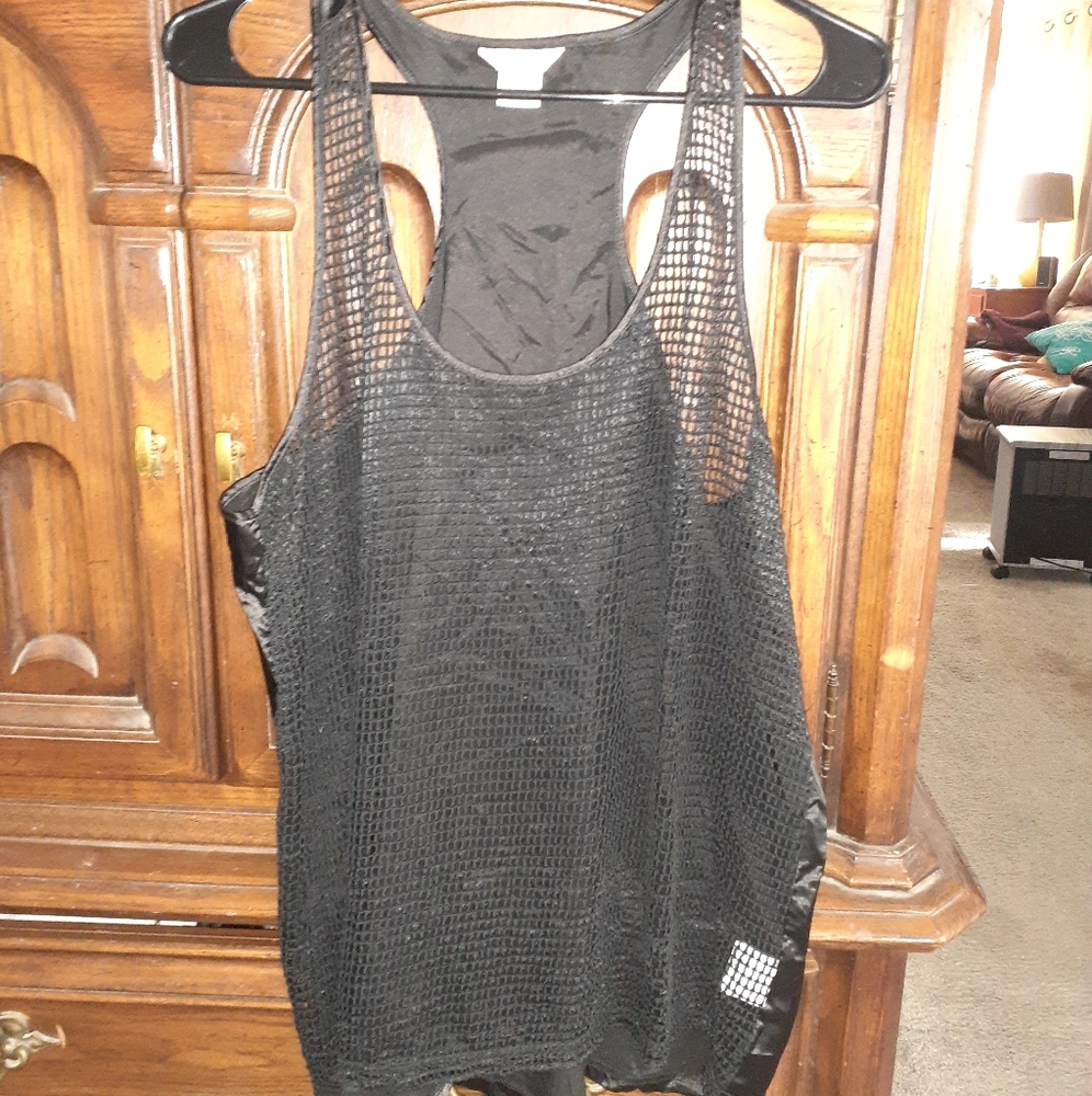Ariat fishnet tank top